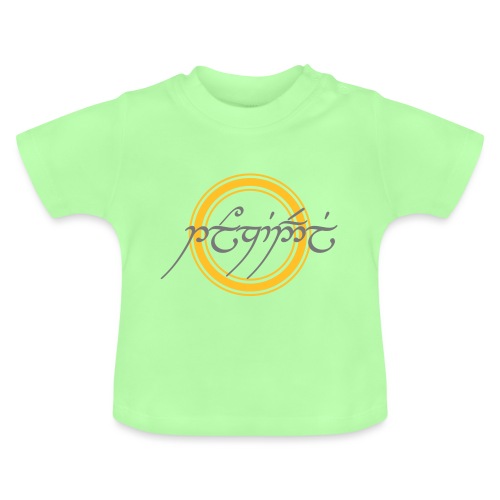 Tolkiendil en tengwar (écusson & dos) - T-shirt bio col rond Bébé