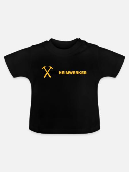Heimwerker - Baby Bio-T-Shirt mit Rundhals - Schwarz