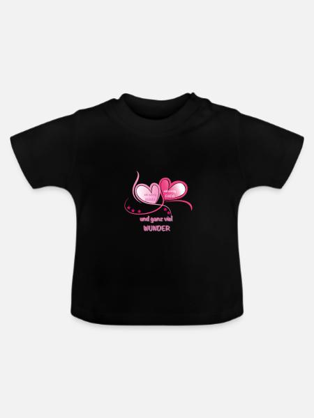 Wunder - Baby Bio-T-Shirt mit Rundhals - Schwarz