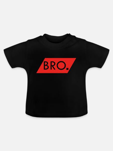 BRO - Baby Bio-T-Shirt mit Rundhals - Schwarz