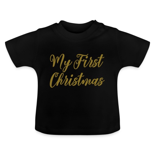 First christmas - Baby biologisch T-shirt met ronde hals