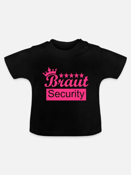Braut - Baby Bio-T-Shirt mit Rundhals - Schwarz
