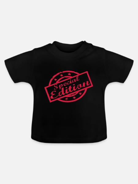 special Edition - Baby Bio-T-Shirt mit Rundhals - Schwarz