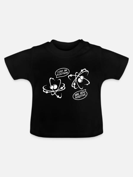 Science Tshirt Humor - Baby Bio-T-Shirt mit Rundhals - Schwarz