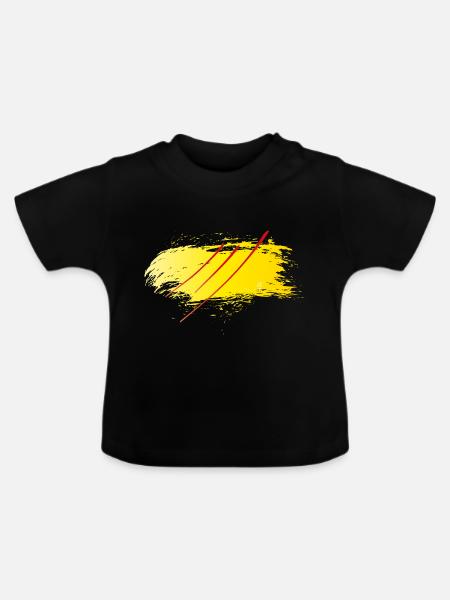 Körper, Geist & Seele - Baby Bio-T-Shirt mit Rundhals - Schwarz