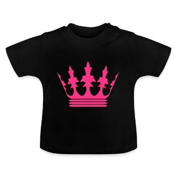Crowns, Bachelorette Parties, Steg Nights, Bride - Baby Bio-T-Shirt mit Rundhals - Schwarz - Vorne