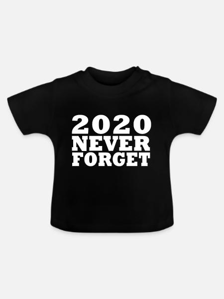 2020 - Baby Bio-T-Shirt mit Rundhals - Schwarz