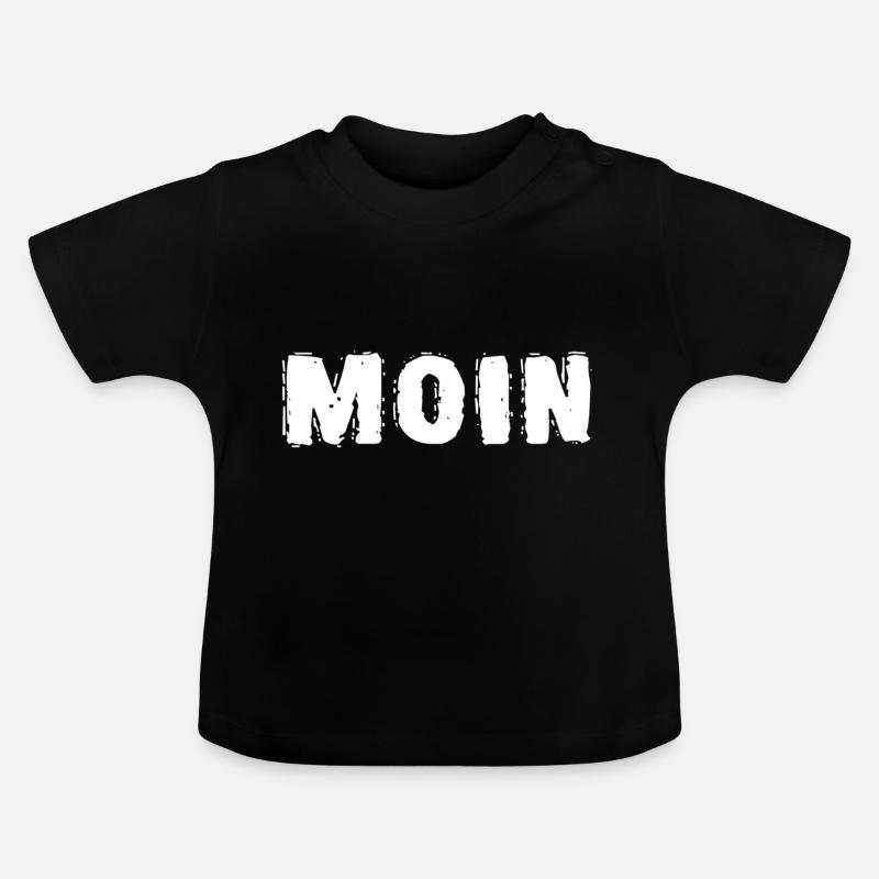 BONJOUR - T-shirt bio col rond Bébé - noir