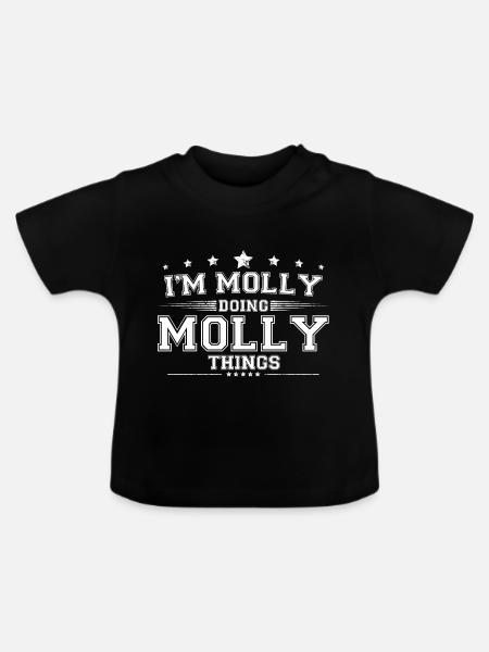 Molly - Baby Bio-T-Shirt mit Rundhals - Schwarz