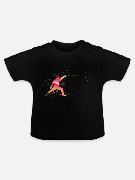 fechten graffitifechten,touché,fechter,fechtsport, - Baby Bio-T-Shirt mit Rundhals - Schwarz