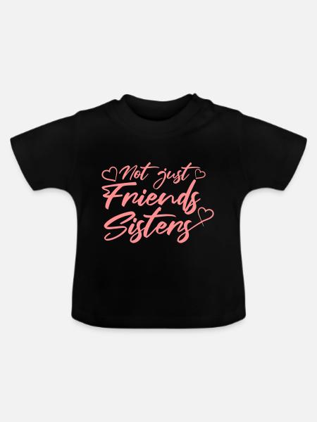 Not just Friends - Baby Bio-T-Shirt mit Rundhals - Schwarz