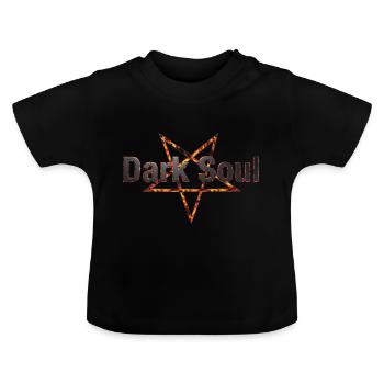 Dark Soul - Baby Bio-T-Shirt mit Rundhals - Schwarz - Vorne