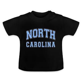 Caroline du Nord - T-shirt bio col rond Bébé - noir - Devant