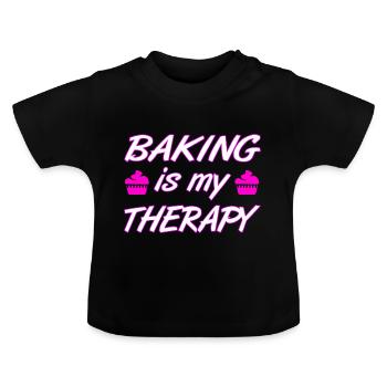 Cuire - T-shirt bio col rond Bébé - noir - Devant