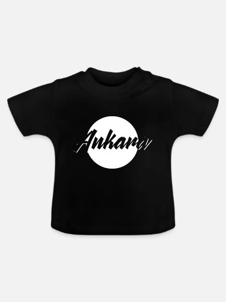 Ankara - Baby Bio-T-Shirt mit Rundhals - Schwarz