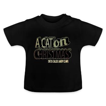 Idée cadeau blague citation cadeau de noël cadeau - T-shirt bio col rond Bébé - noir - Devant