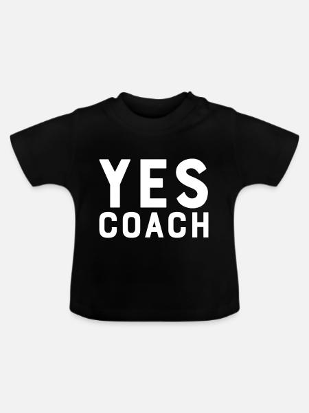 Ja Coach - Baby Bio-T-Shirt mit Rundhals - Schwarz
