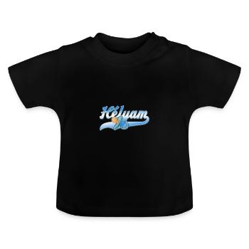 Helyam Baby - Baby Bio-T-Shirt mit Rundhals - Schwarz - Vorne