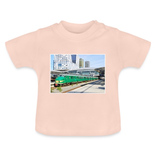 Museumtrein (Mat'54) in Utrecht - Baby biologisch T-shirt met ronde hals