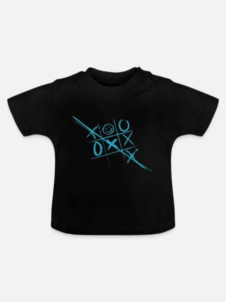 XOXO - Baby Bio-T-Shirt mit Rundhals - Schwarz