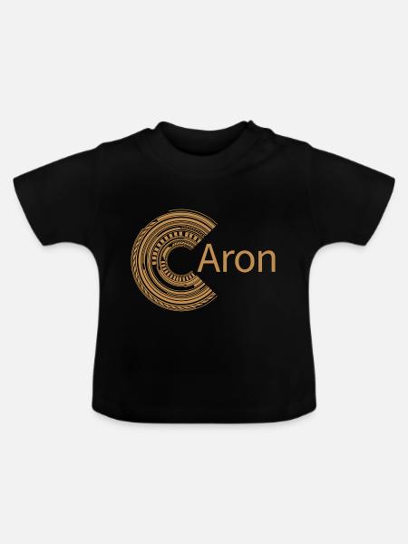 Für Aron - Baby Bio-T-Shirt mit Rundhals - Schwarz