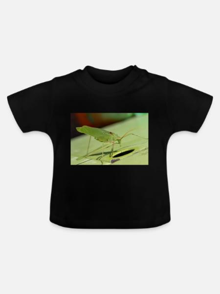 Krauss-Buschgrille Isophya kraussii - Baby Bio-T-Shirt mit Rundhals - Schwarz