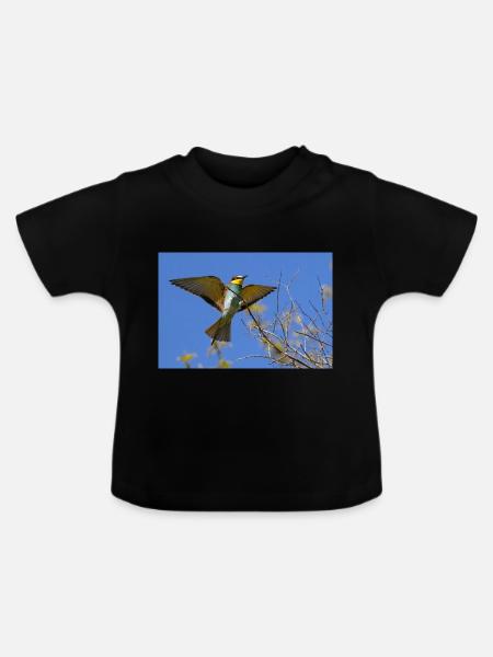 Bienenfresser - Baby Bio-T-Shirt mit Rundhals - Schwarz