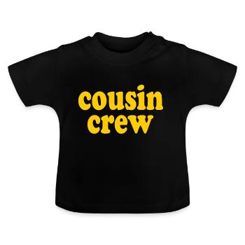 Cousin crew - Baby Bio-T-Shirt mit Rundhals - Schwarz - Vorne