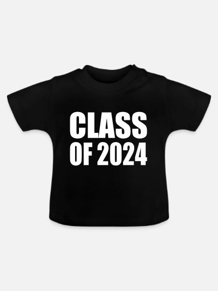 Class of 2024 - Baby Bio-T-Shirt mit Rundhals - Schwarz