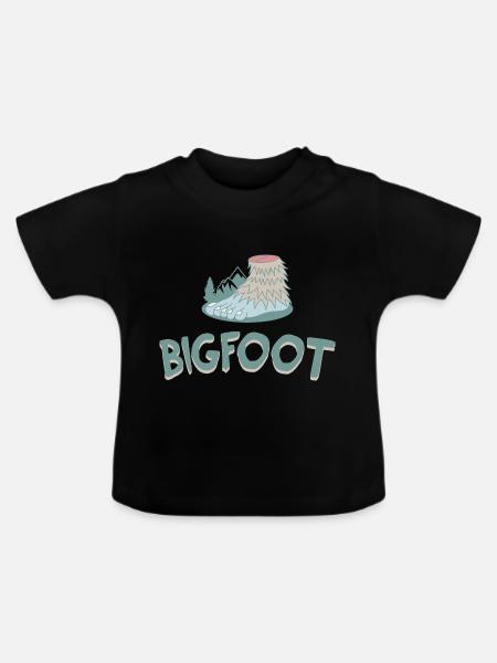 Bigfoot Outdoor - Baby Bio-T-Shirt mit Rundhals - Schwarz