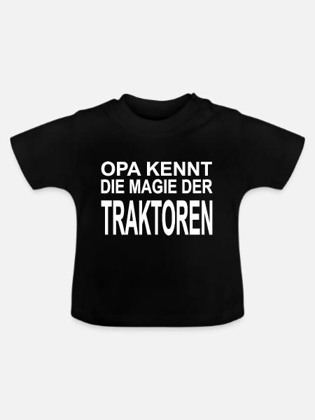 Traktor - Baby Bio-T-Shirt mit Rundhals - Schwarz