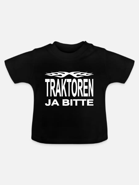 Traktor - Baby Bio-T-Shirt mit Rundhals - Schwarz