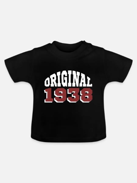Original 1938 - Baby Bio-T-Shirt mit Rundhals - Schwarz