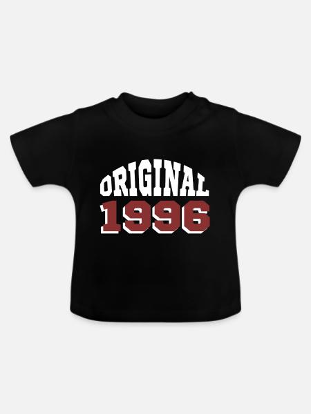 Original 1996 - Baby Bio-T-Shirt mit Rundhals - Schwarz