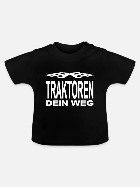 Traktor - Baby Bio-T-Shirt mit Rundhals - Schwarz
