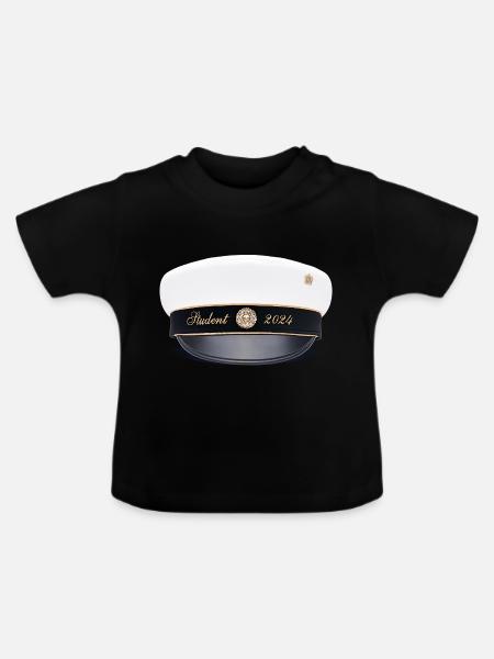 Abschlussfeier 2024 Abiturfeier - Baby Bio-T-Shirt mit Rundhals - Schwarz