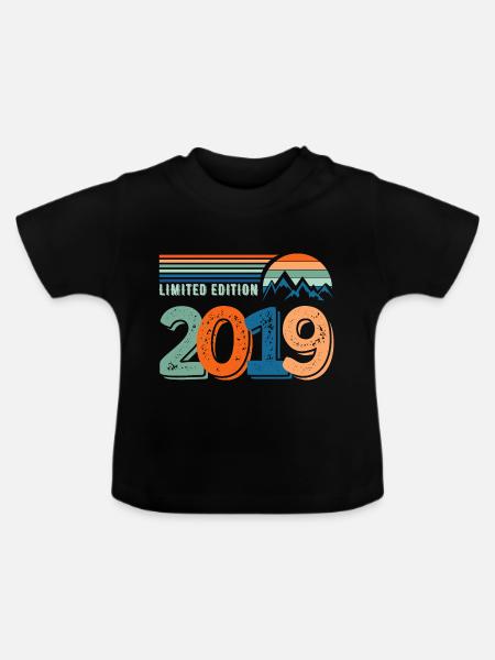 Limitierte Auflage 2019 - Baby Bio-T-Shirt mit Rundhals - Schwarz