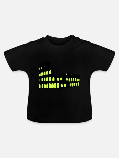 Kolosseum - Baby Bio-T-Shirt mit Rundhals - Schwarz