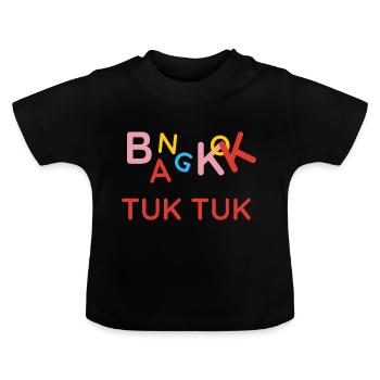 Bangkok Tuk Tuk Bob Hat Souvenir - T-shirt bio col rond Bébé - noir - Devant