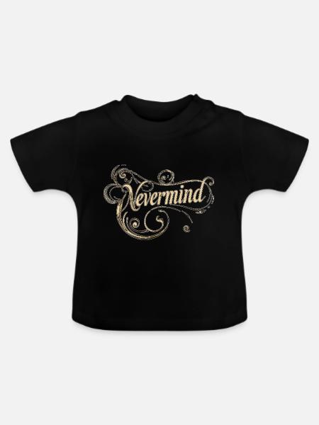 Macht nichts - Baby Bio-T-Shirt mit Rundhals - Schwarz