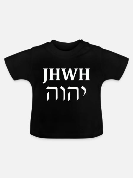 jhwh - Baby Bio-T-Shirt mit Rundhals - Schwarz