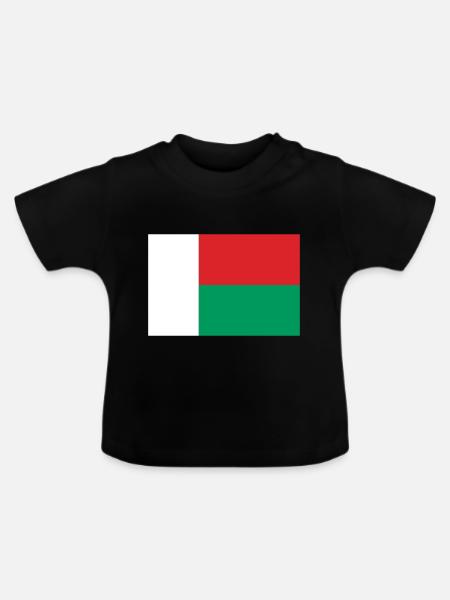 Madagaskar - Baby Bio-T-Shirt mit Rundhals - Schwarz
