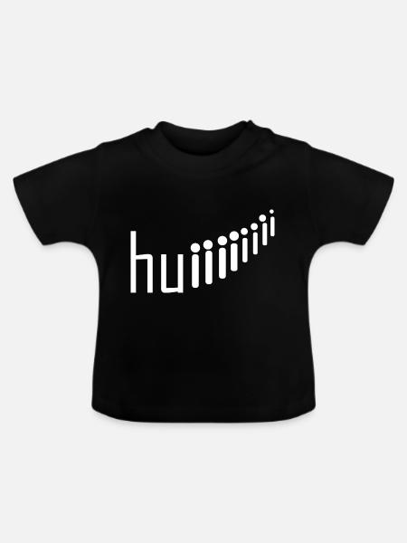 Rollercoaster Achterbahn - Baby Bio-T-Shirt mit Rundhals - Schwarz