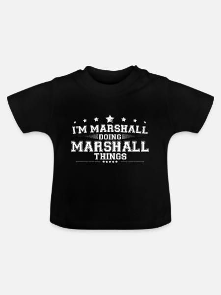 Marshall - Baby Bio-T-Shirt mit Rundhals - Schwarz