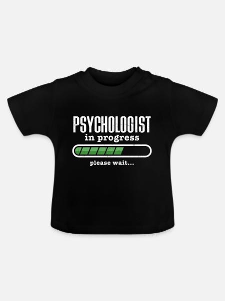 Psychologists In Progress - Baby Bio-T-Shirt mit Rundhals - Schwarz