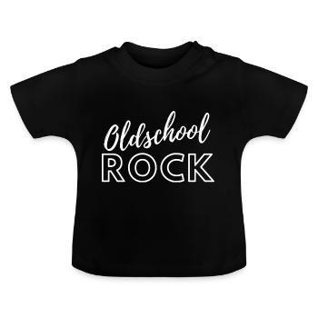 Oldschool Rock - Musiciens Vintage - T-shirt bio col rond Bébé - noir - Devant