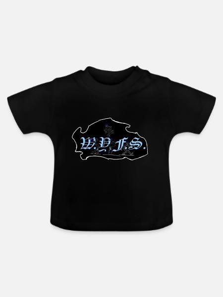 Monarchie wyfs - Baby Bio-T-Shirt mit Rundhals - Schwarz