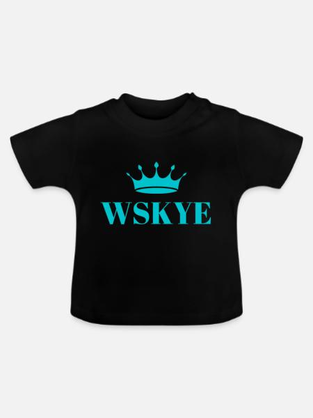 wskye - Baby Bio-T-Shirt mit Rundhals - Schwarz
