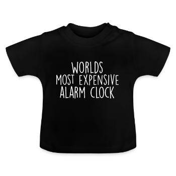Worlds Most Expensive Alarm Clock - Baby Bio-T-Shirt mit Rundhals - Schwarz - Vorne