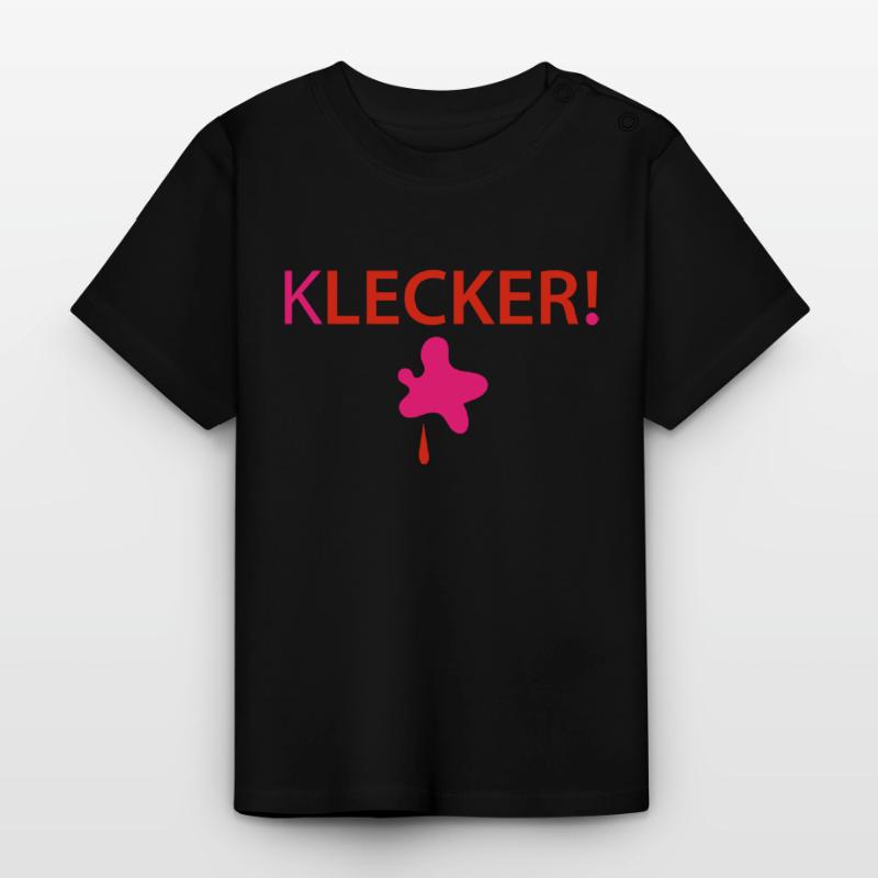 Lecker Klecker Baby Bio-T-Shirt mit Rundhals